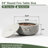 24" Propane Gas Fire Pit Bowl, 50000 BTU Round Steel Fire Pit for Outside Patio Deck Garden Backyard- Grey
