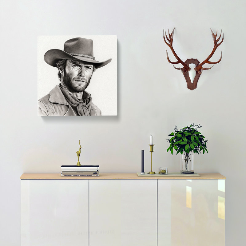 Clint Eastwood Drawing - No Frame Print