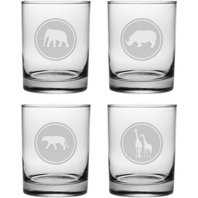 Out Of Africa 14oz. Whiskey Glass Set
