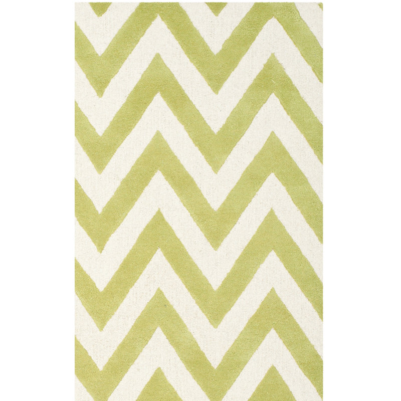 Tapis en laine touffeté à la main Sanyla, Rectangle 4 pi x 6 pi