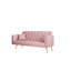 Canapé convertible de 71 pouces avec velours doux et plusieurs postures réglables pour les petits espaces