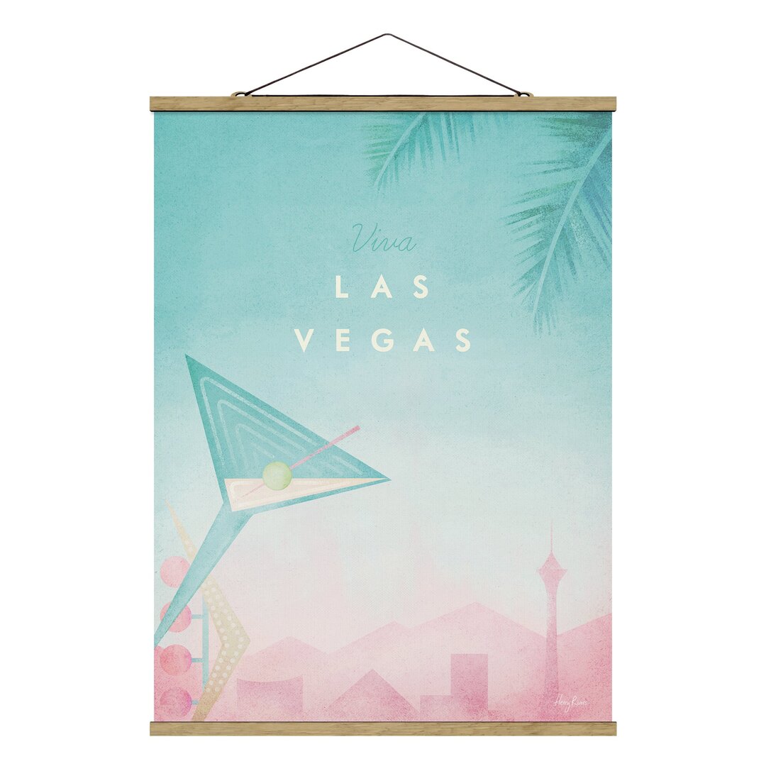 Grafikdruck Reiseposter - Viva Las Vegas