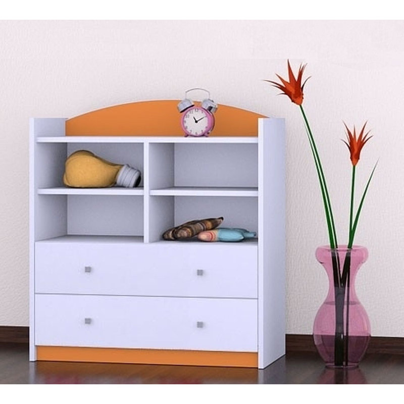 Vanessa 96cm H X 86cm W Kids Cube, Orange
