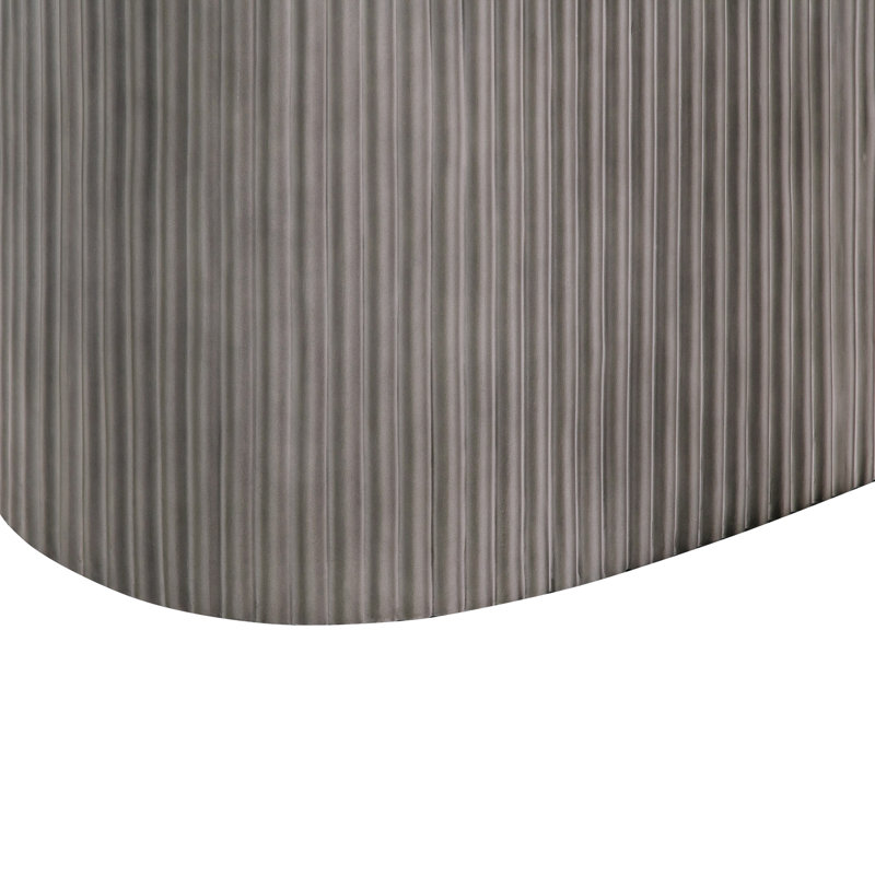 Ayniah 75" Oval Dining Table in Gray Concrete