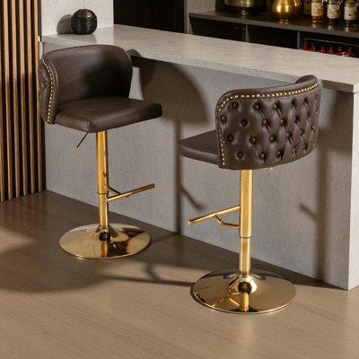 Tabouret de bar pivotant à hauteur réglable Zager 