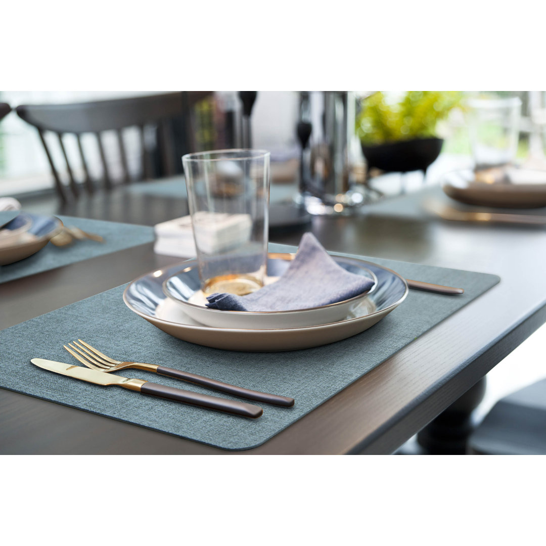 Mistyann Solid And Texured Color Rectangle Placemat (Set of 6) Latitude Run® 