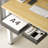 Under Desk Table Drawer Storage Organizer,2 Pack Large, Medium Slide Out Desk Drawers, Hidden Desktop Organizer,Clear Black