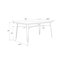 Solid Wood Top Metal Base Dining Table-440573153