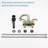 4 Inch 2-Handle Bathroom Faucet 360° Rotating Sink Faucet with Pop-Up Drain and Supply Hoses-107382584