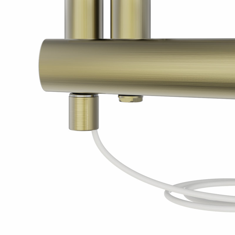 Naoma Designer Towel Rail Heated Towel Rails, Brushed Brass