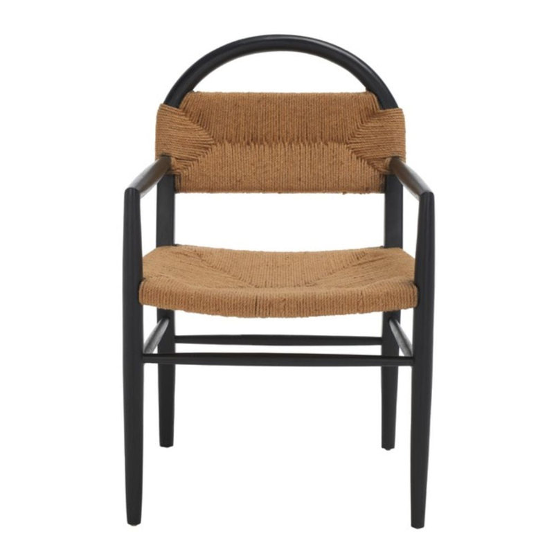 Fauteuil de salle à manger Farley, Sungkai noir