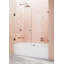 Illume 63.5 in. x 58.25 in. Fully Frameless Hinge Bathtub Door-224163500