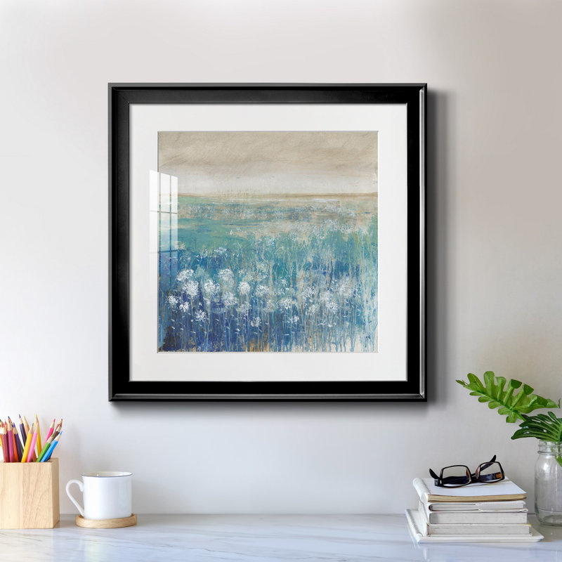 Avant la pluie II - reproduction encadrée de qualité supérieure - prête à être accrochée, Papier encadré noir vieilli, Blanc