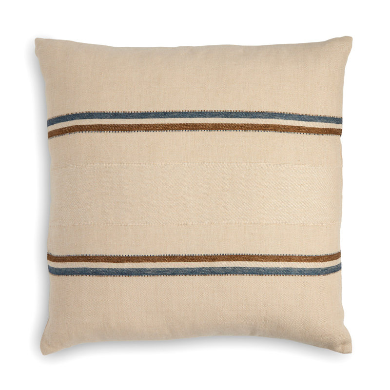 LAUREL Linen Square Pillow Cover & Insert