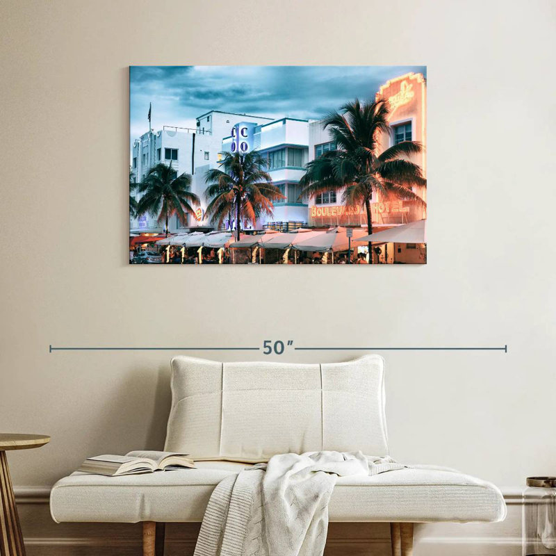 Sirci Ocean Drive coloré, H 26 po x l 39 po