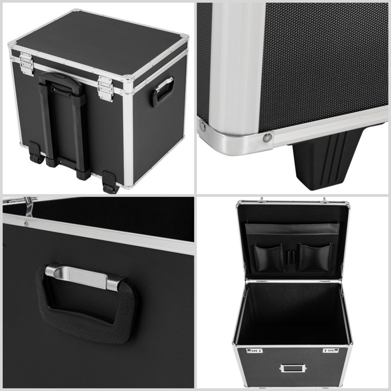 Lockable File Organizer Storage Box With Wheels