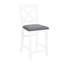 Ensemble de table de salle à manger à hauteur de comptoir 5PCS, table de salle à manger à hauteur de comptoir en bois avec 4 chaises à haut dossier pour le salon, la cuisine et la salle à manger-1875200266