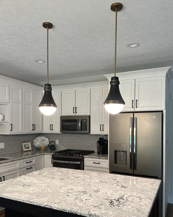 Oliver Adjustable Pendant Light w/ Etched Opal Glass