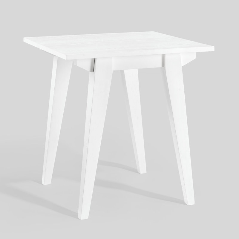 Marbleton Frame End Table, White
