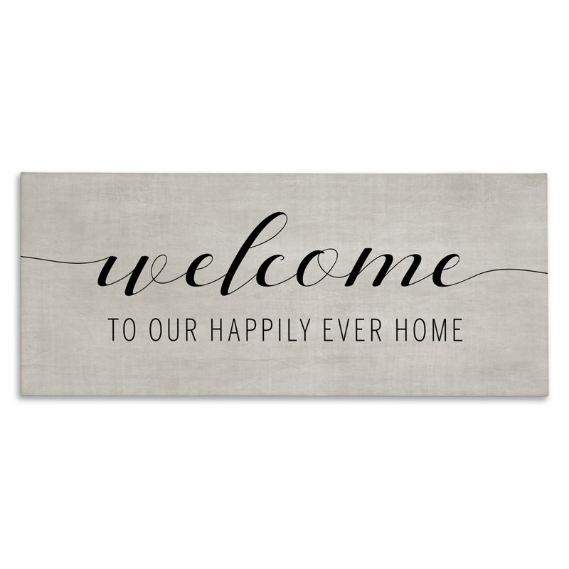 Happily Ever Home Welcome, conception par Amanda Murray, H 13 po x l 30 po