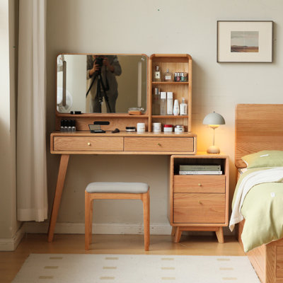 4 - Drawer Dresser with Mirror, Bedroom Dresser, Wood Dresser, Dresser with Mirror, 4 Drawer Dresser by Home Decor