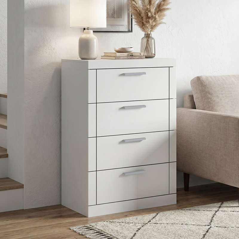  Kimberley 4 Drawer Chest of Drawers, White