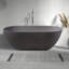Baignoire de trempage autoportante en résine 63 po x 29,5 po-108772685