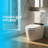 Integrated Tankless Smart Toilet, Fully Automatic One-Piece Toilet with Radar Sensor Auto Lid, Foot Kick Flush, LCD Digital Display, Multiple Wash Modes