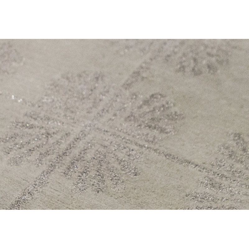 Tapis argenté et crème noué à la main de haute qualité
