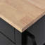 Versatile Kitchen Cart With Rubber Wood And Drop-Leaf Countertop For Efficient Cooking-1615600775