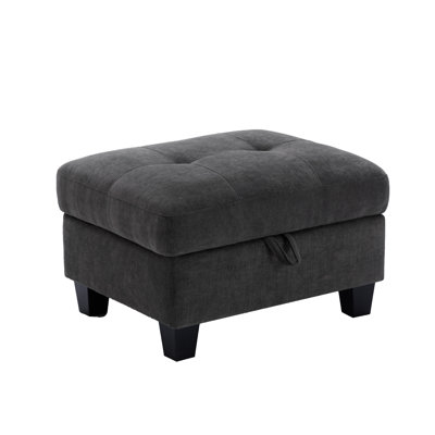 31" Wide Tufted Rectangle Standard Ottoman