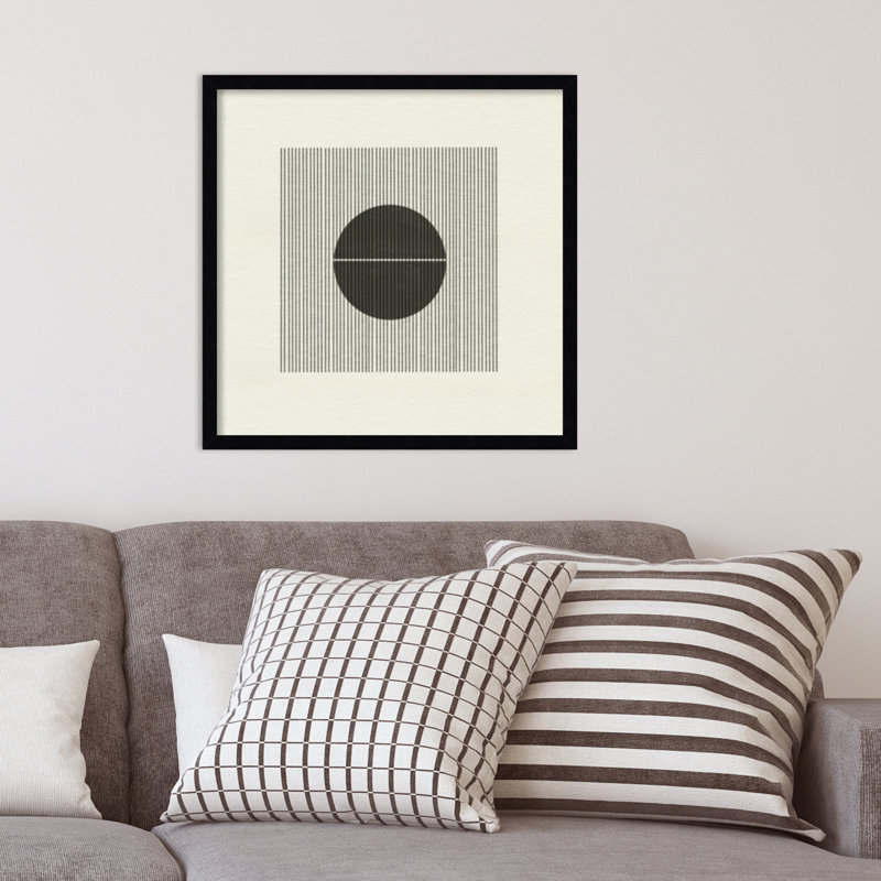 «Nyamal Paper Objet No 5» par le studio MIUUS, reproduction d'art encadrée, H 21 po x l 21 po, Noir