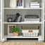 Garde-manger industriel blanc avec placard et tablettes