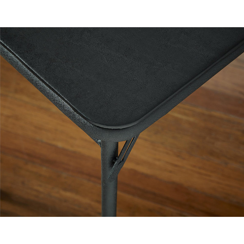 Table de service pliante en vinyle 20 po x 48 po COSCO, Noir