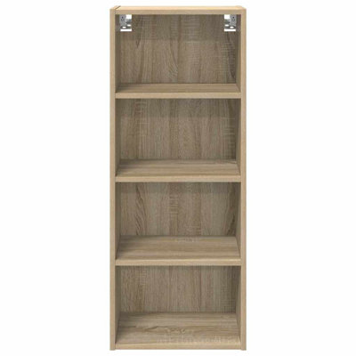 Vidaxl Hanging Cabinet With Storage Riga Old Wood 30 X 29.5 X 100 Cm