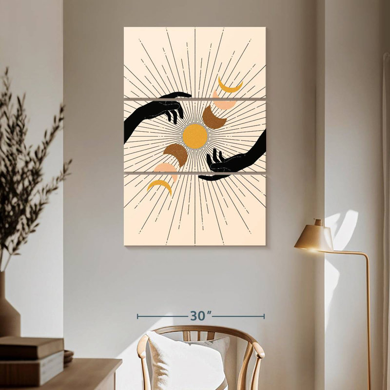 Cycles de lune Adella Boho, H 65 po x l 42 po