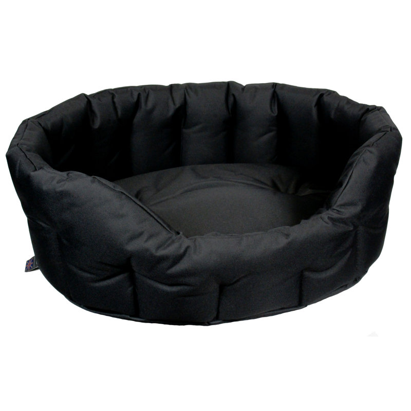 Ismael Pet Bed, Medium (61cm W x 51cm D x 22cm H), Black