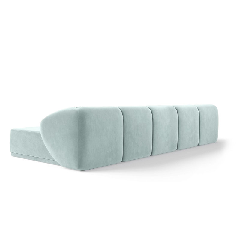 5 Seater Velvet Sofa & Chaise