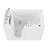 Therapeutic Tubs 29 in. x 52 in. Left Drain Quick Fill Walk-In Whirlpool Tub with Powered Fast Drain in White-3485603-3141081