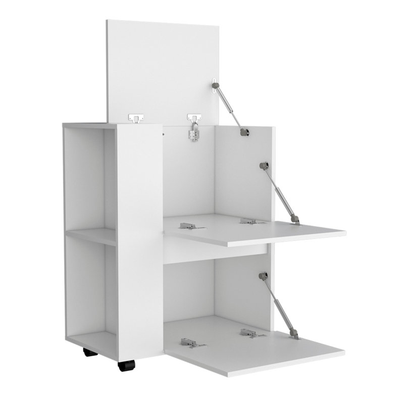 Chariot-bar, salon, blanc, Blanc