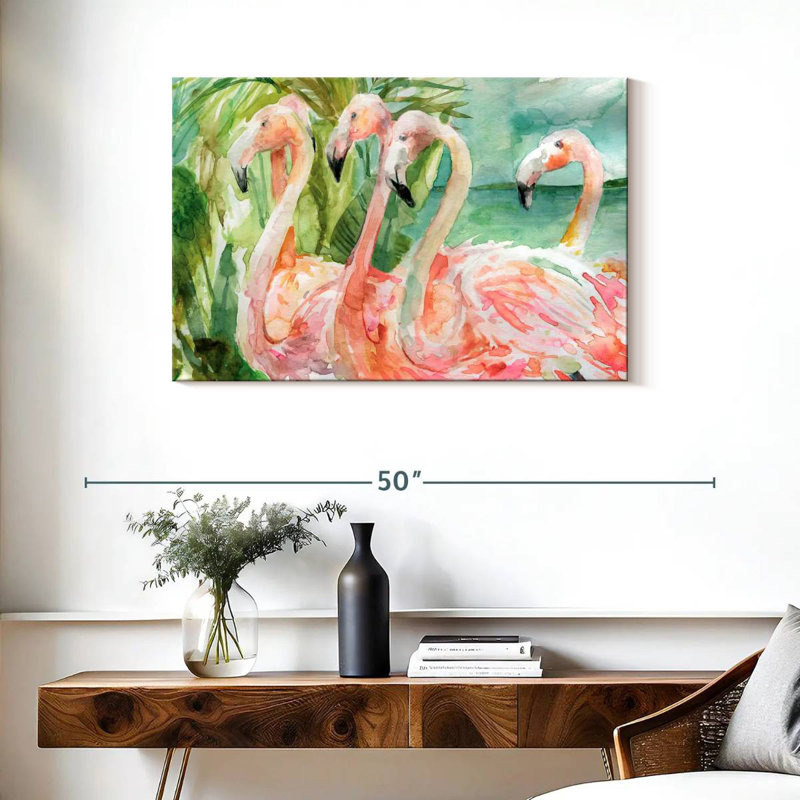 Slender Pink Ladies, 24" H x 36" W