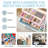 Rolling Storage Cart with Drawers,Utility Cart With 8 Drawers and Wooden Tabletop,Plastic Storage Drawers,Craft Storage