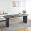 Table basse extensible en panneau de fibres à densité moyenne avec pieds en métal Facile à entretenir pour le salon-1589224087