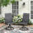 Coussin gris anthracite / structure noire