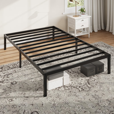 12 Inch Metal Platform Bed Frame With Storage Space