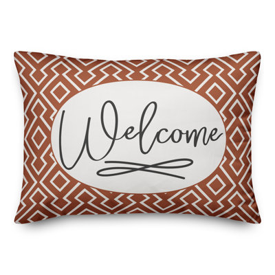  Housse de coussin rectangulaire et insert Welcome