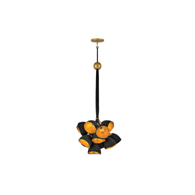 Nula Fifteen-Light Cluster Bell Chandelier by Lisa McDennon