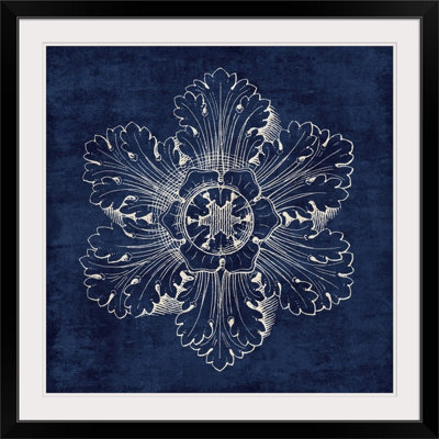 « rosette v », impression en indigo