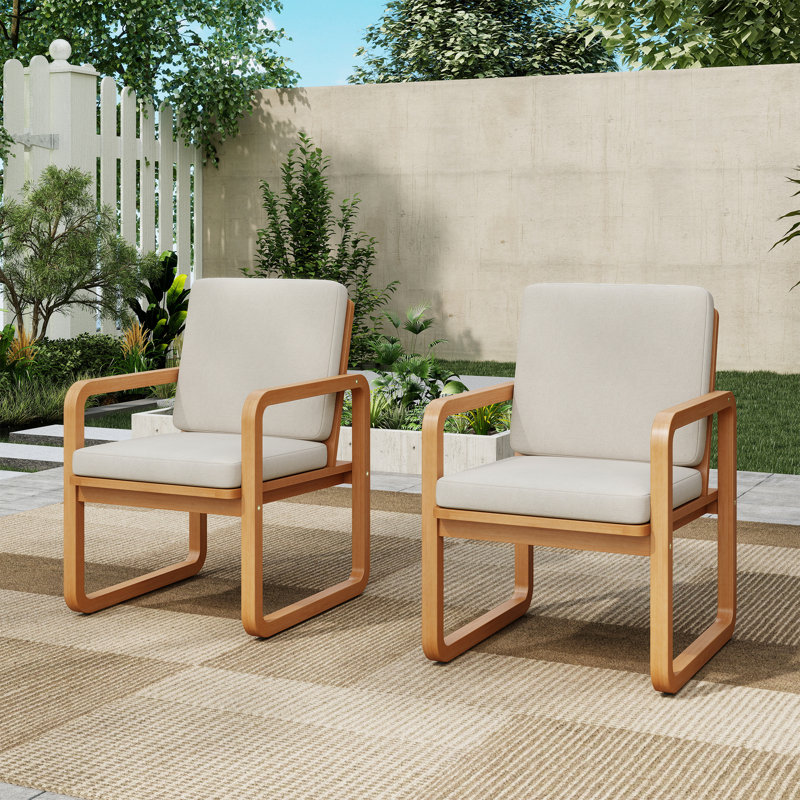 Patio Dining Chair With Cushions 
