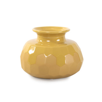 Golden Bee Ceramic Vase- Medium